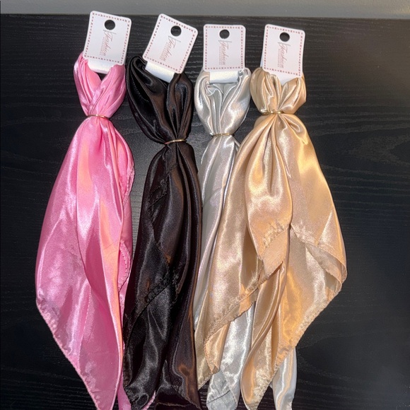 Accessories - 🥀PINK SOLD OUT Satin Hair/Purse Scarf